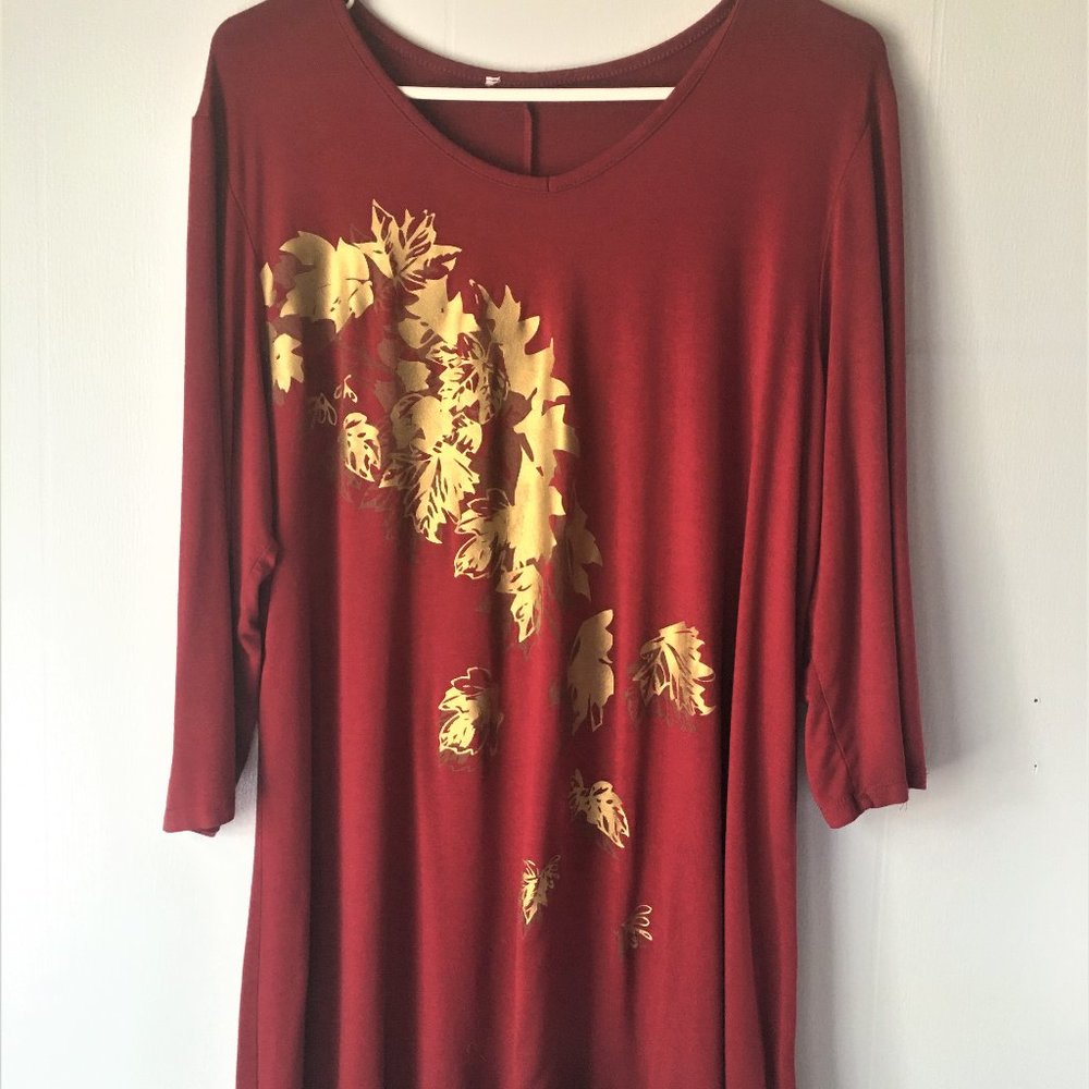 Hanky Hem Print Tunic